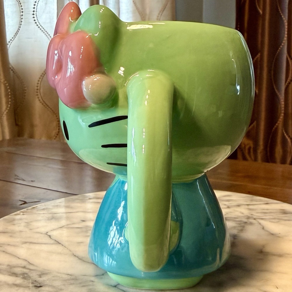 NEW Sanrio Hello Kitty Frankenstein 3D Sculpted Halloween Ceramic Mug Coffee Cup - Picture 2 of 7
